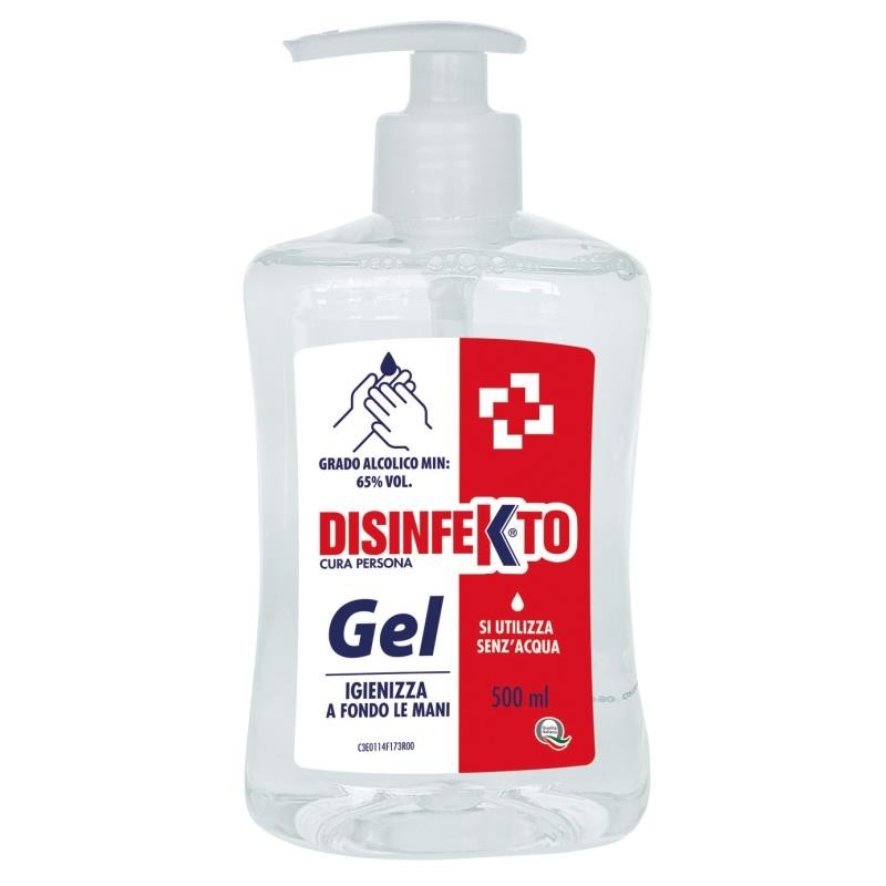 Disinfekto Igienizzante Mani 500 Ml. Gel Con Dispenser
