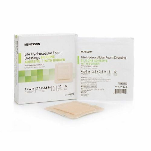 Sottile Silicone Schiuma Medicazione 10.2X10.2cm Sterile Conte Di 1