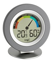 TFA Cosy 30.5019 Hygrometer black 20-95% 1xAAA Silver 30.011242