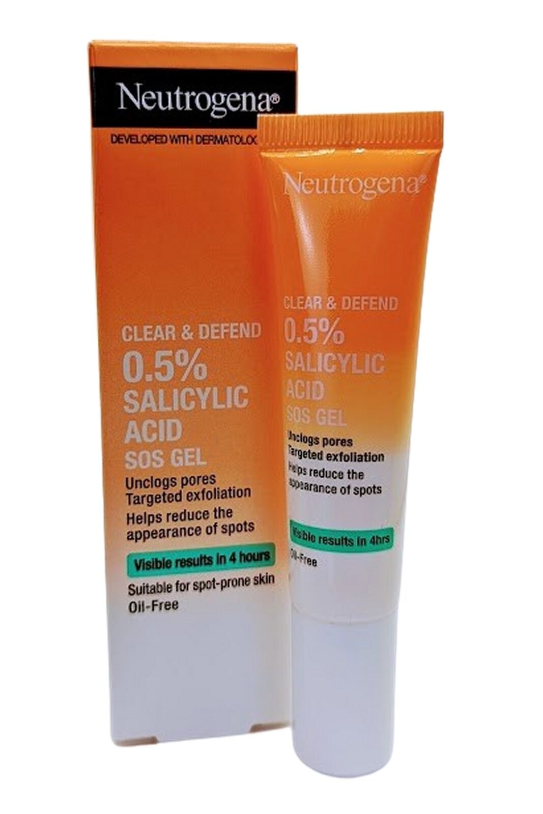 Neutrogena Trasparente E Defend Sos Viso Gel senza Olio 15ml Pulizia Pori 4hr