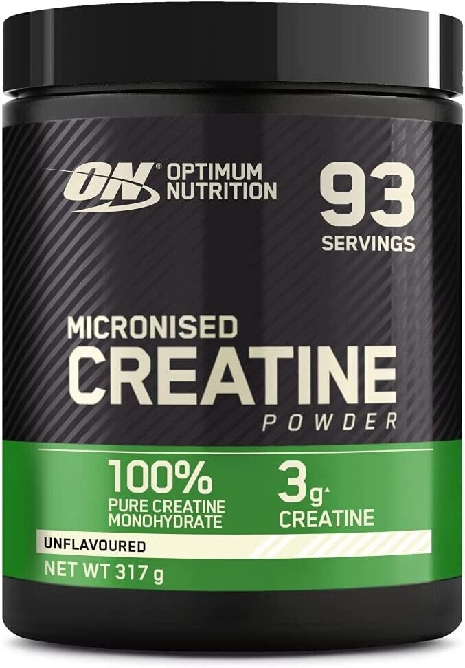 Optimum Nutrition Creatina Monoidrato 317g Polvere, ON Creatina 93 Porzioni
