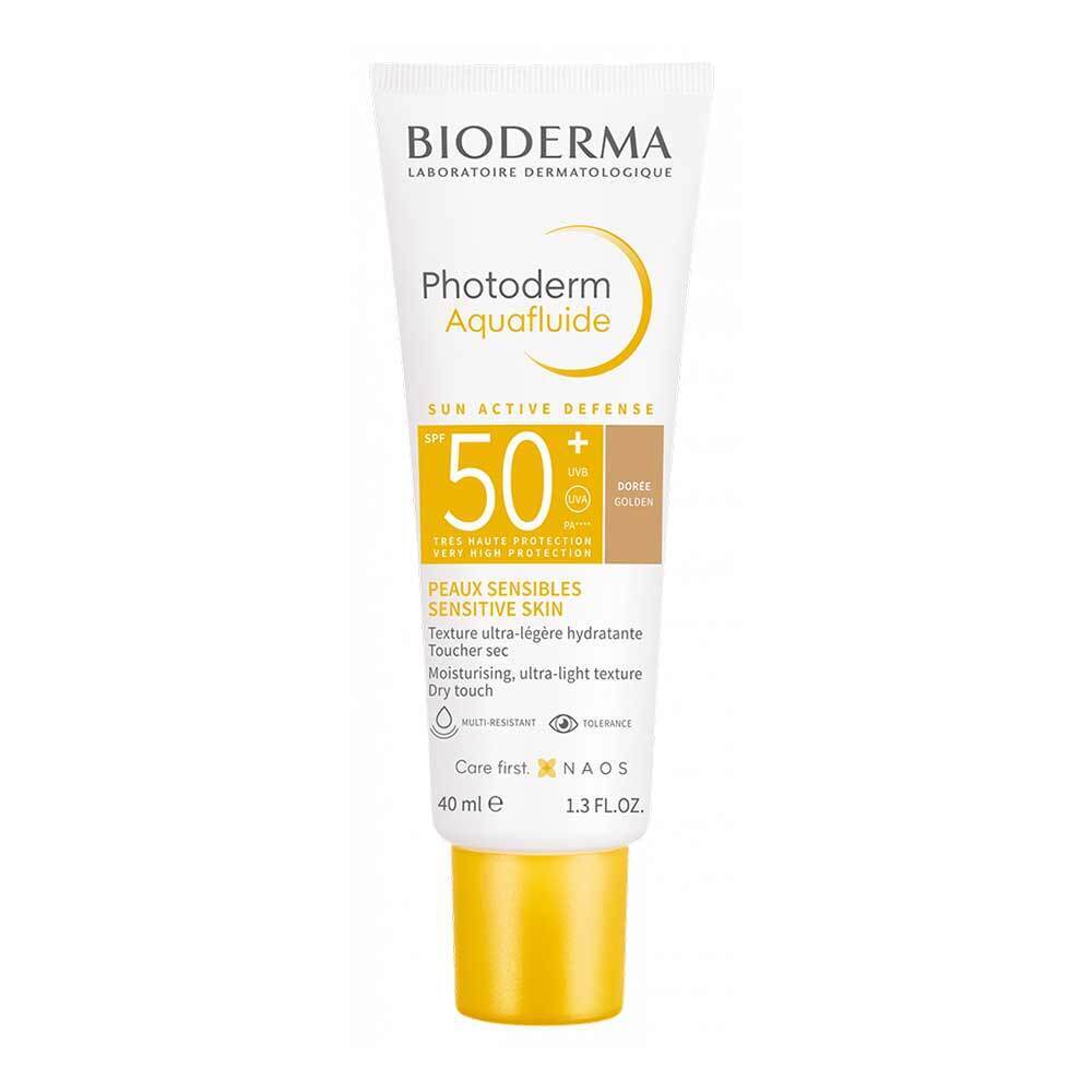Bioderma Photoderm - Aquafluide SPF50+ Teinte Dorée Solare Colorato, 40ml
