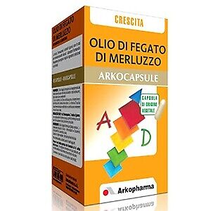 Arkopharma Arkocapsule Olio di Fegato di Merluzzo Integratore 60 Capsule