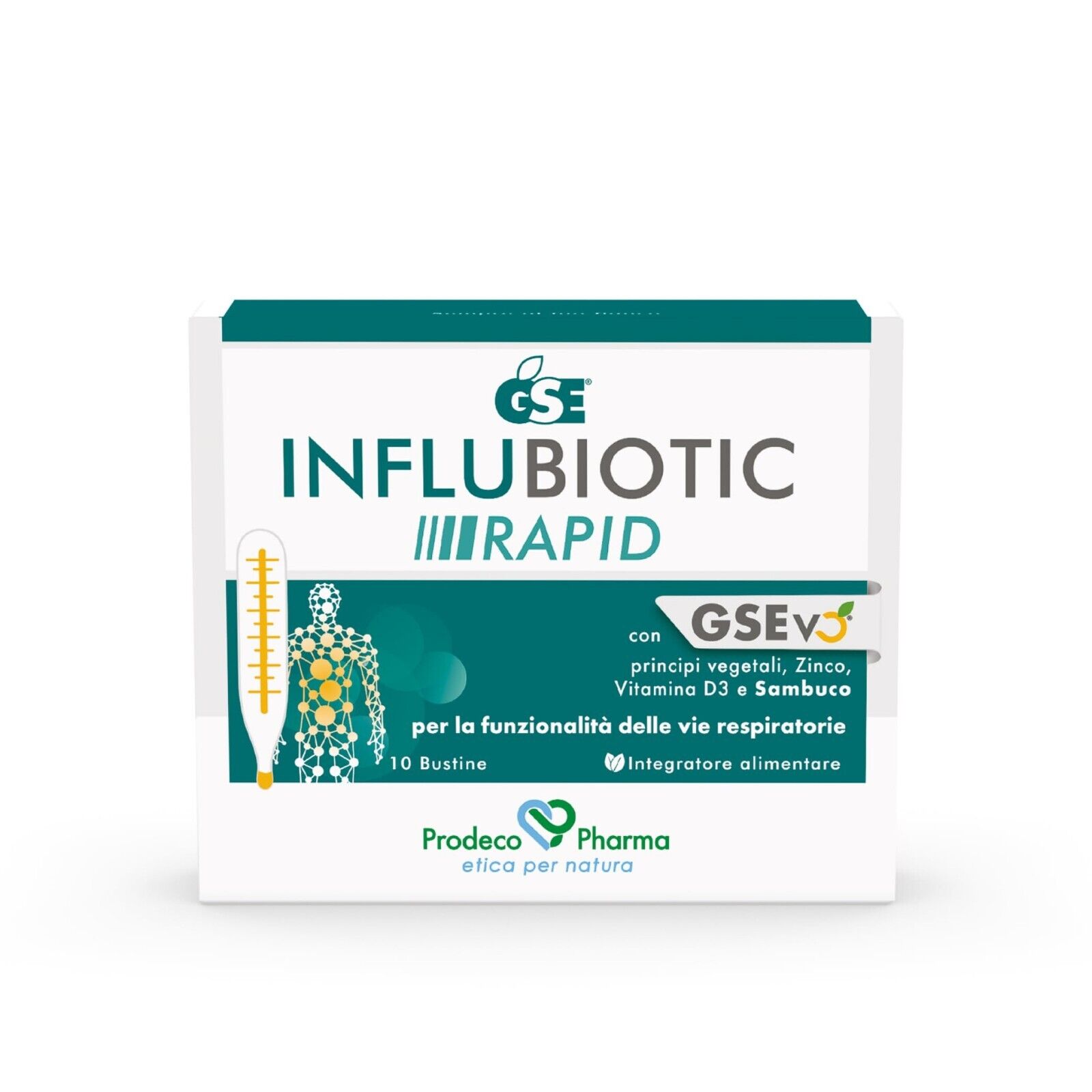 GSE INFLUBIOTIC RAPID Prodeco Pharma 10 bust  - Rinforzo immunitario e influenza