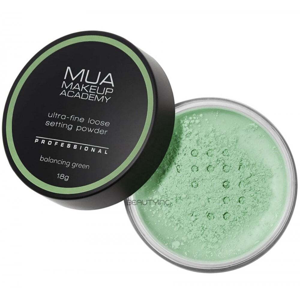 MUA Make Up Academy Ultra Fine Loose Cipria Fissante - Balancing Green