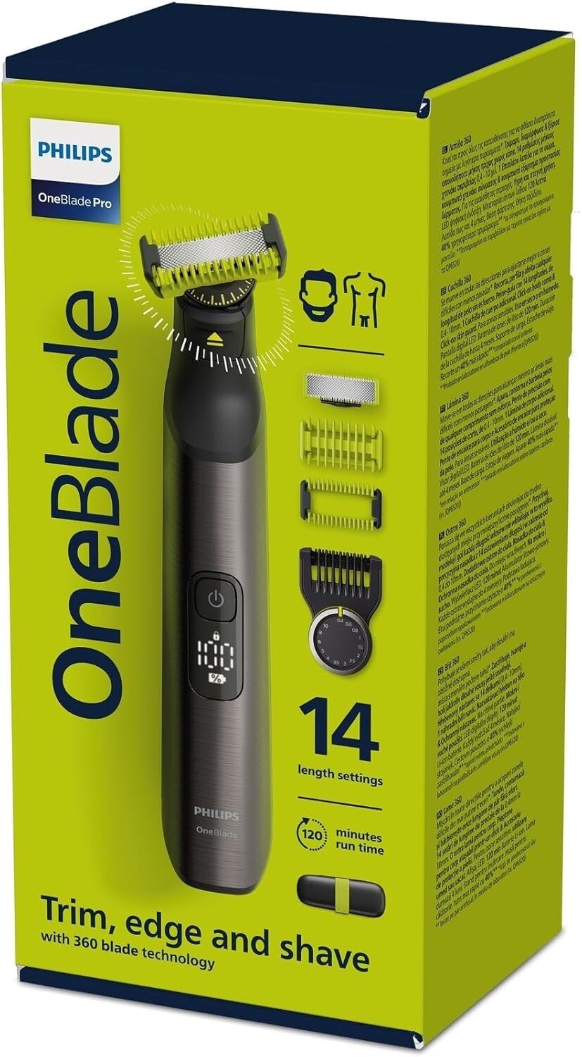 Philips OneBlade Pro 360 Viso-Corpo-Regolabarba MODELLO QP6651/61 NUOVO