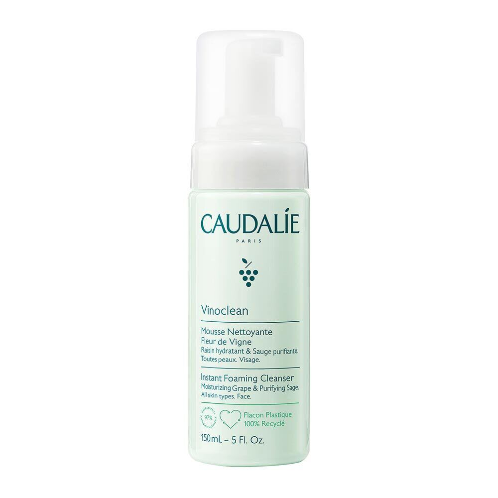 Caudalie Vinoclean - Schiuma Detergente Mousse Soffice e Leggera, 150ml