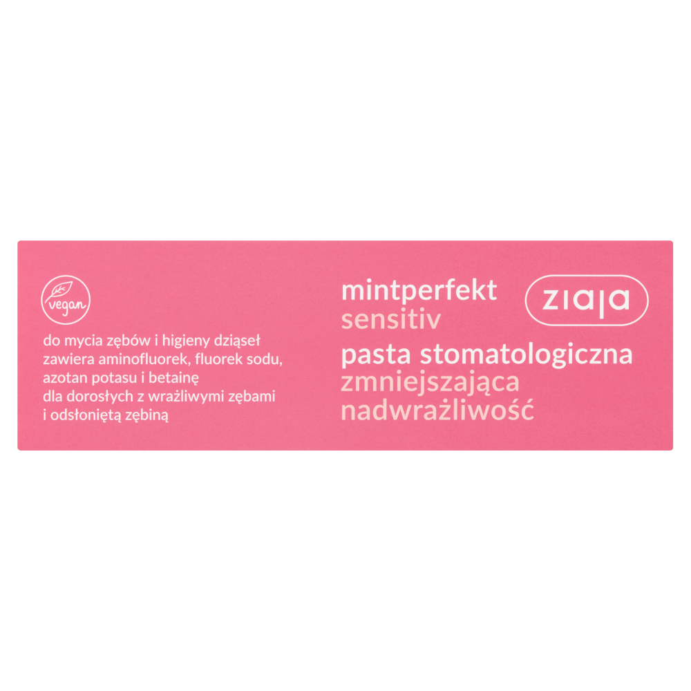 Ziaja Mintperfect Sensitive Dentifricio Riduzione Ipersensibilità 75 Ml