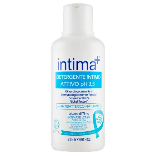 Intima+ Detergente Intimo Attivo Ph 3,5 500ml