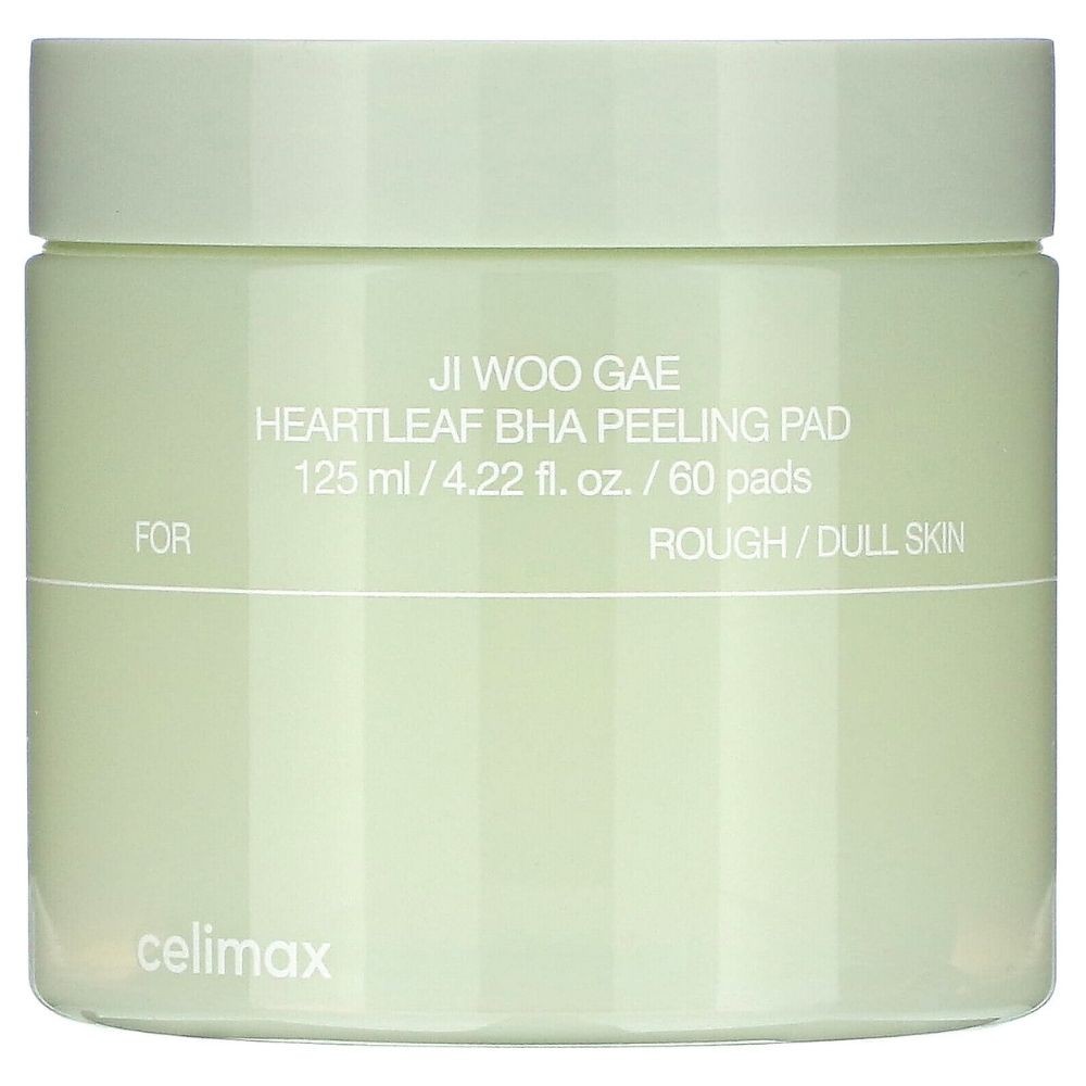 Celimax Ji Woo Gae Heartleaf BHA Peeling Pads per il viso, 60 pezzi