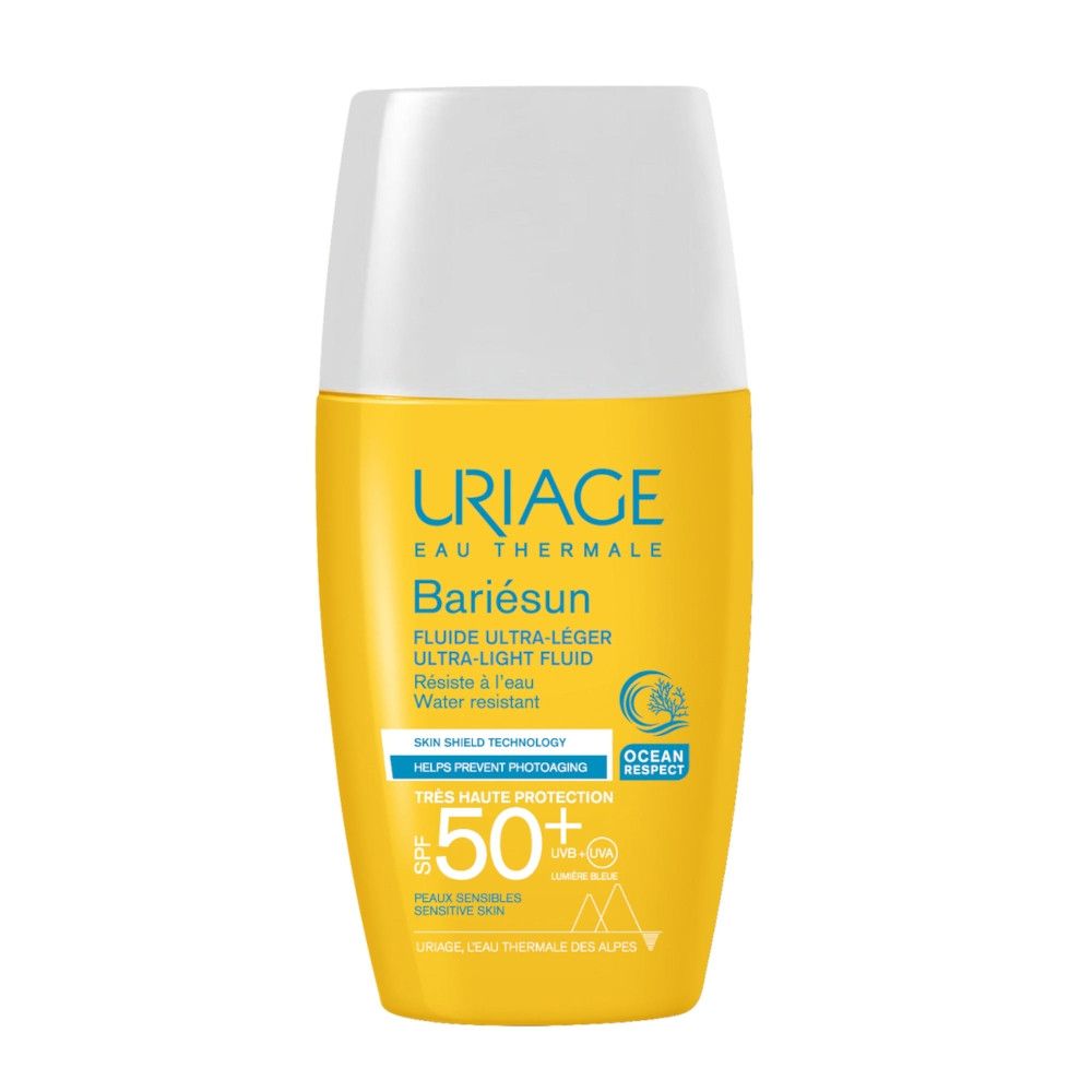 Uriage Bariésun - Fluido Ultra Leggero SPF50+ Protezione Solare Viso, 30ml