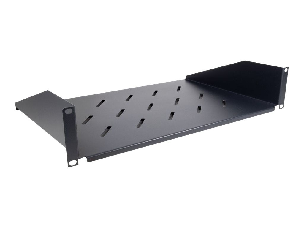 Inter-Tech 88887344 Mensola per scaffale Nero 2U 480 mm 300 mm 89 mm Shelf