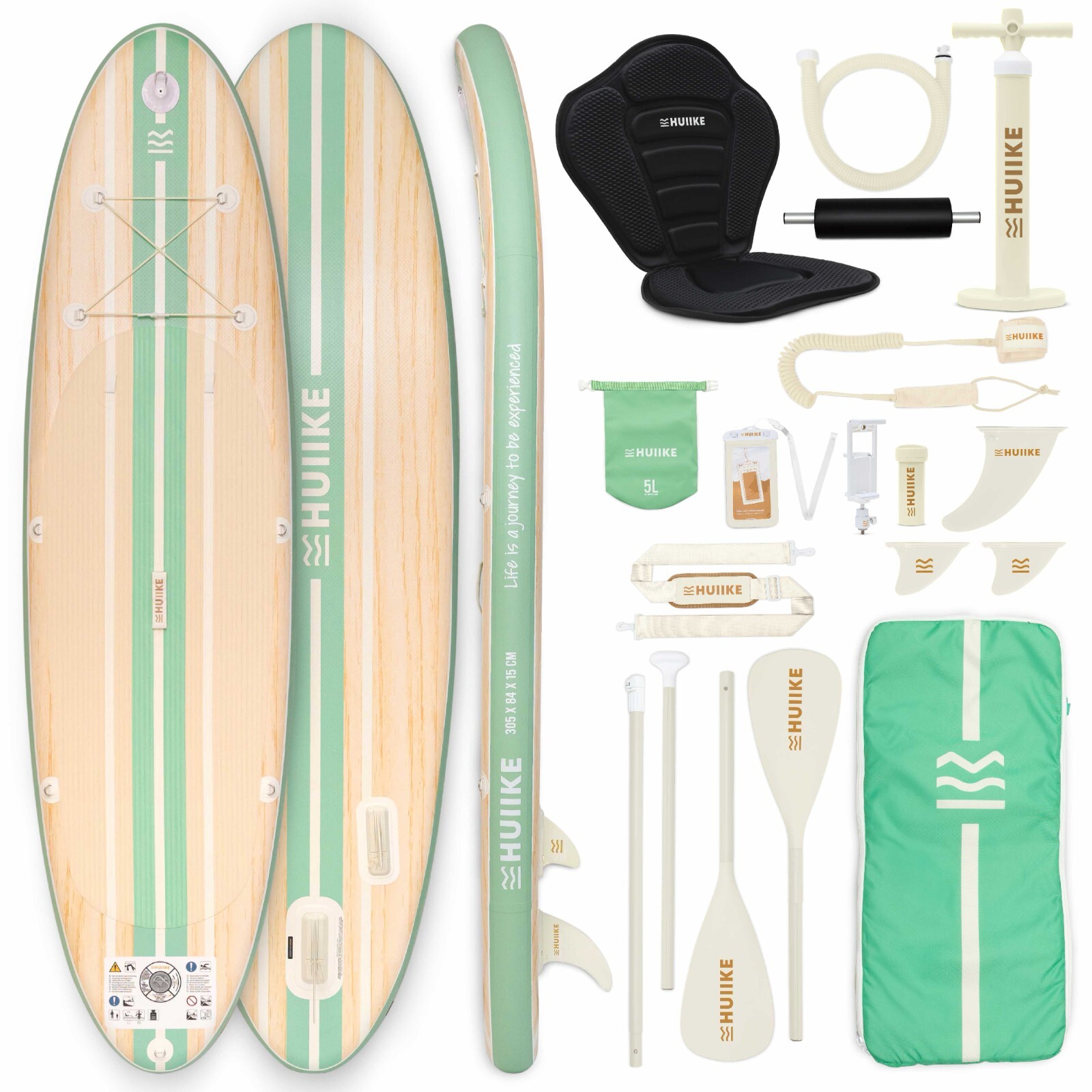Tavola Sup Gonfiabile Adulti con Accessori Premium, HUIIKE Stand Up Paddle Board