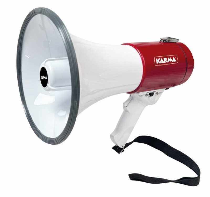 Megafono Karma GT 1223LI - 15W ricaricabile con sirena e fischietto 2054179