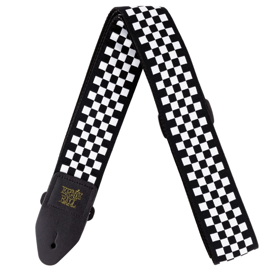 Chitarra - Tracolla - 4149 Tracolla Black And White Checkered Jacquard