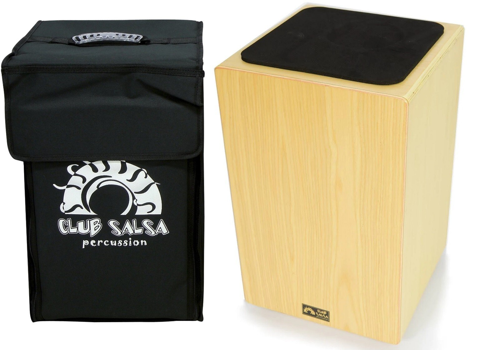 GEWA Cajon CLUB SALSA F830106 Cajon in betulla Borsa Inclusa battente in Ebano