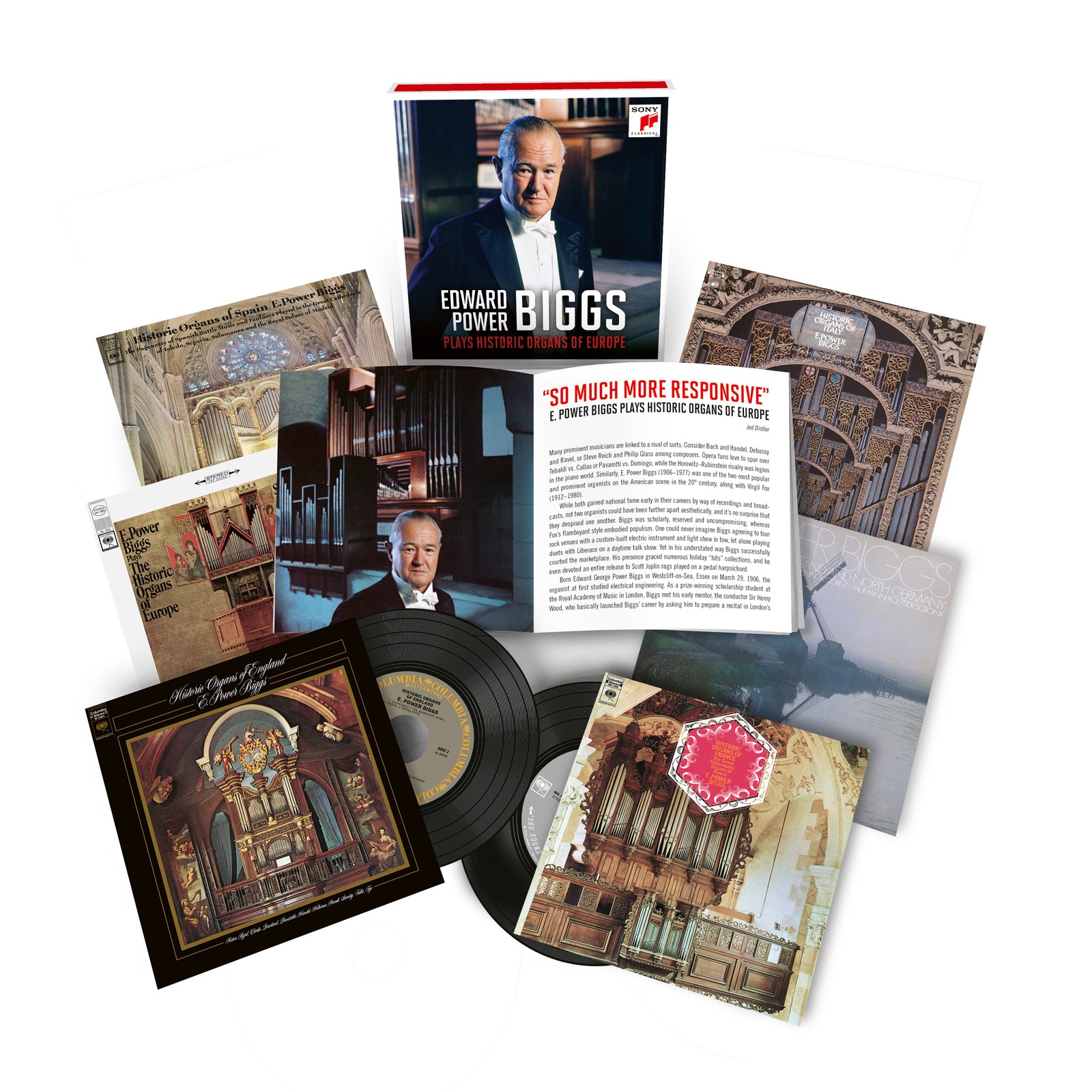 E. Power Biggs Edward Power Biggs Plays Historic Organs of Europe (CD) Box Set