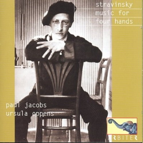 Stravinsky: Music for 4 Hands;  DEbussy, Bolcom, etc / Paul Jacobs, Aaron