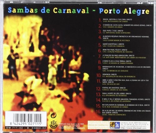 Varios Sambas De Carnaval: Porto Alegre (CD)