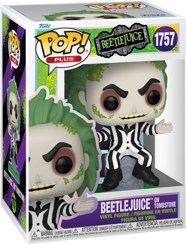Gadget - Beetlejuice: Funko Pop! Movies - Beetlejuice With Tombstone (Vinyl Figu