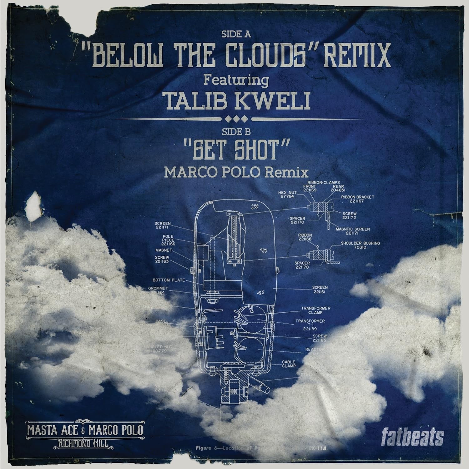 Masta Ace / Marco Polo Below The Clouds remix B/w Get Shot remix (Vinyl LP)