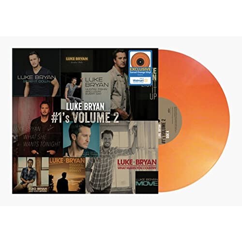 Luke Bryan Luke Bryan #1's Volume 2 Sunset Orange Vinyl (Vinyl LP)