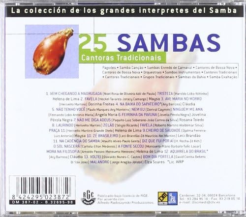 Various 25 Sambas. Cantoras Tradicionais (CD)