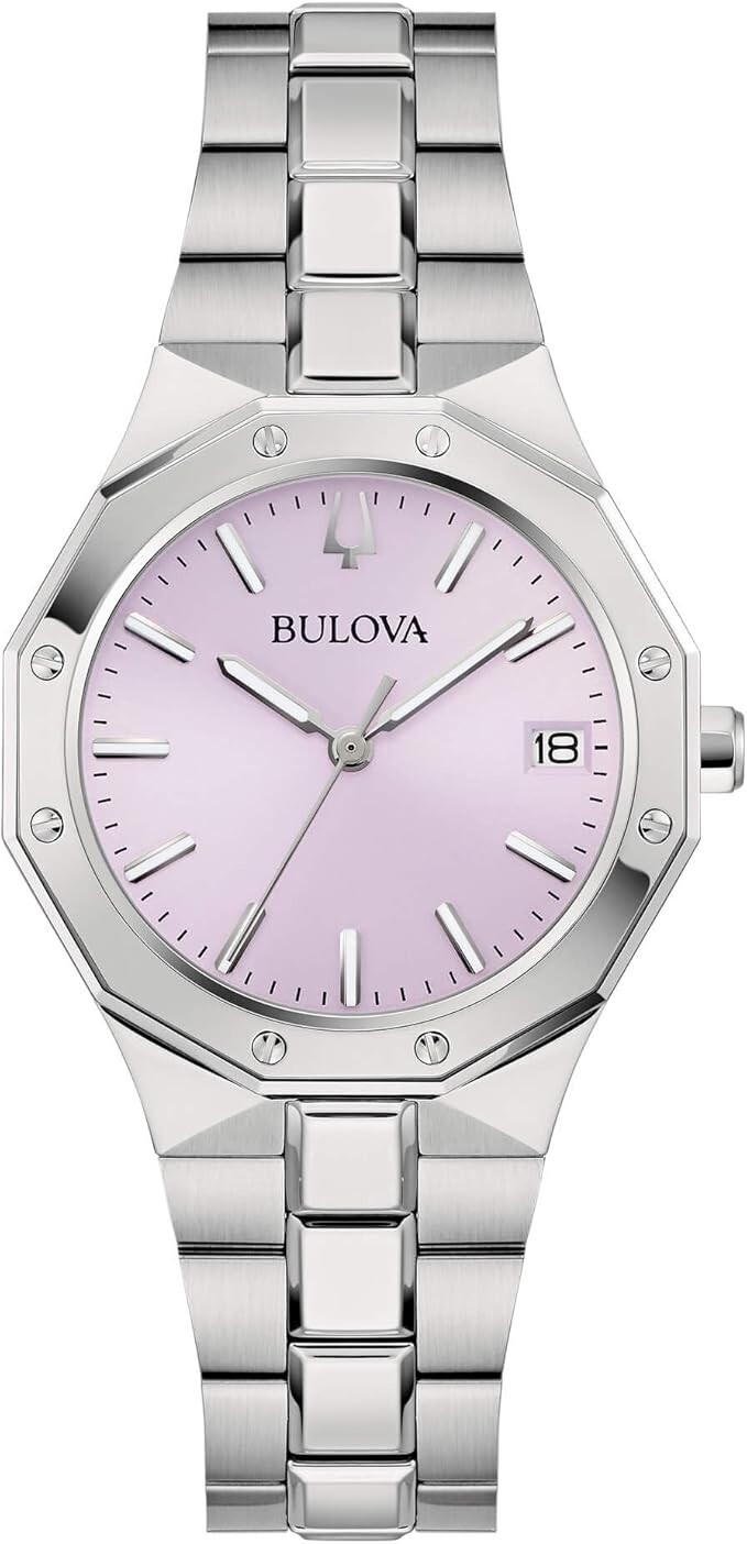 Orologio Bulova Donna Acciaio Quadrante Rosa _96M170