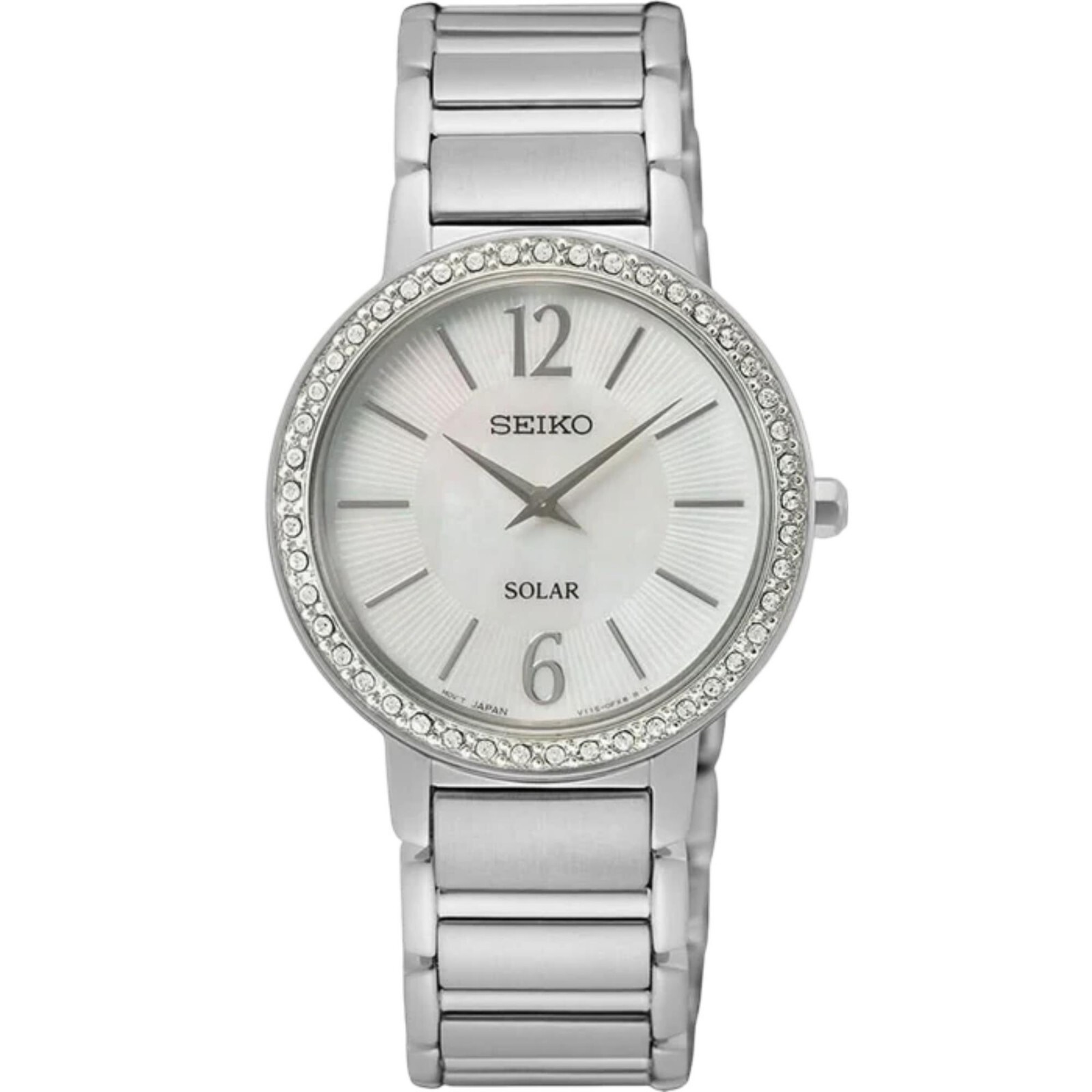 Orologio Donna Seiko Solar Quadrante Madreperla Cinturino Acciaio Inox SUP467P1