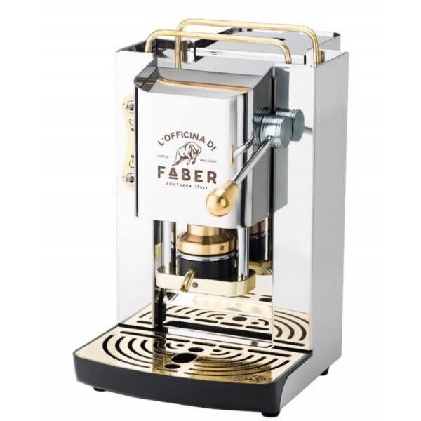 Faber MACCHINA DA CAFFE' A CIALDE PRO DELUXE INOX OTTONE CR