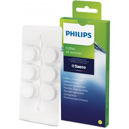 Philips CA670410 Pastiglie Sgrassanti per Macchine Caffe Espresso 6 Pezzi