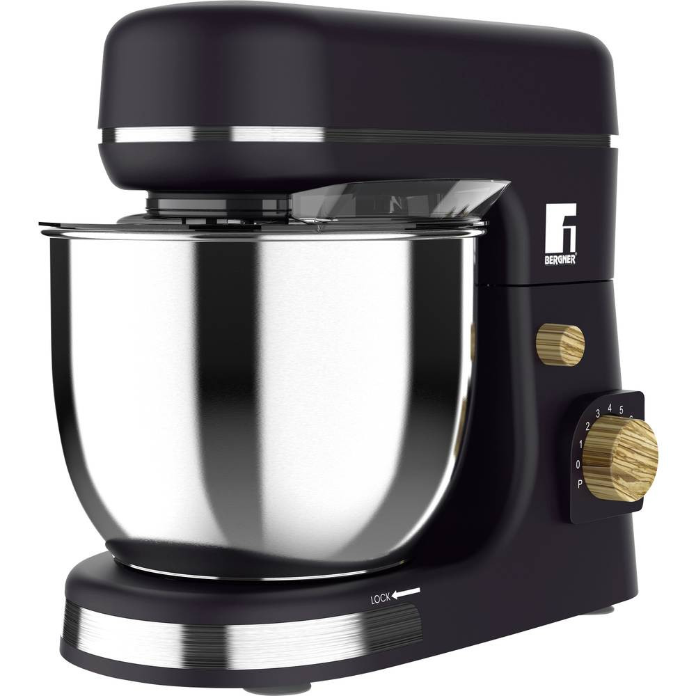 Bergner BG-51036-GY Macchina impastatrice 1300 W Nero, Argento, Marrone