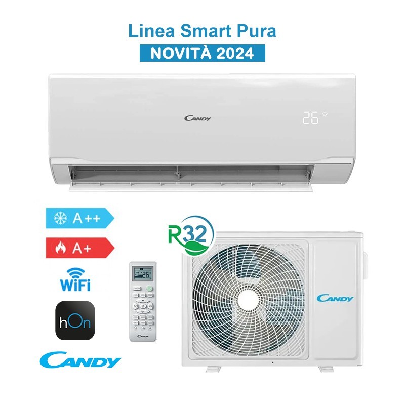 Candy Pura Kit CY18RA Condizionatore Climatizzatore 18000BTU 5 KW WiFi A++/A+ In