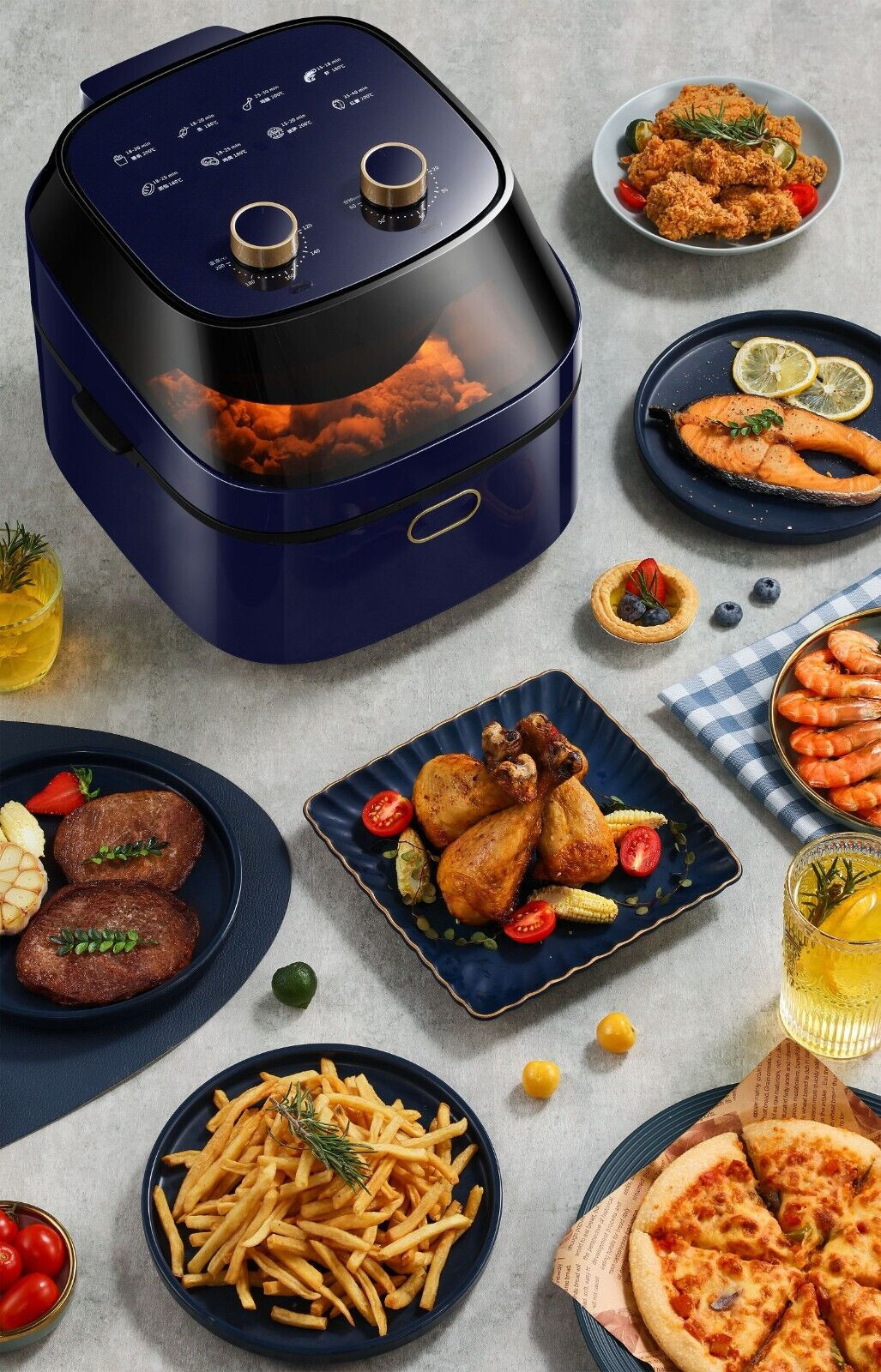 PROMOZIONE Friggitrice ad aria TURBO XXL senza OLIO e GRASSI 7 Litri 1500 Watt