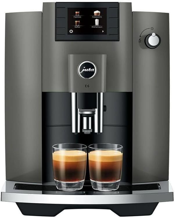 Jura E6 Dark Inox Macchina Da Caffè Automatica 11 Preparazioni