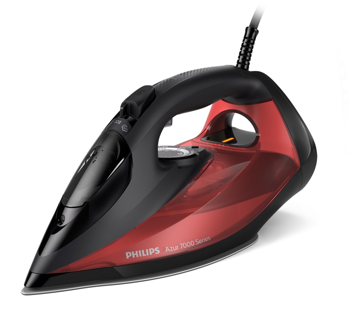 Philips 7000 series DST7022/40 Ferro a vapore SteamGlide Plus 2 m 250 g/min Nero