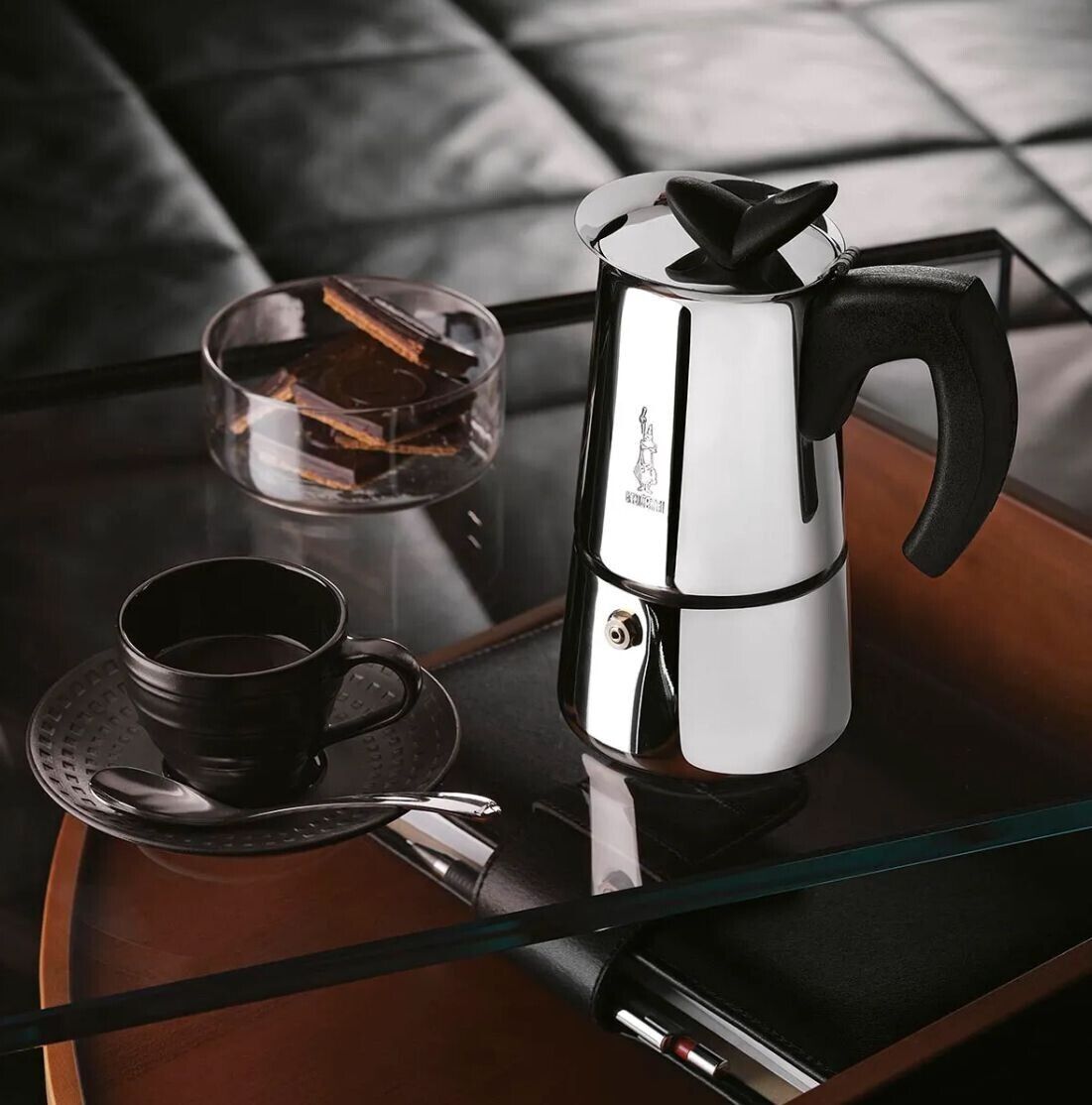BIALETTI  CAFFETTIERA MUSA BIG EXPRESS TAZZE 10  INOX INDUZIONE