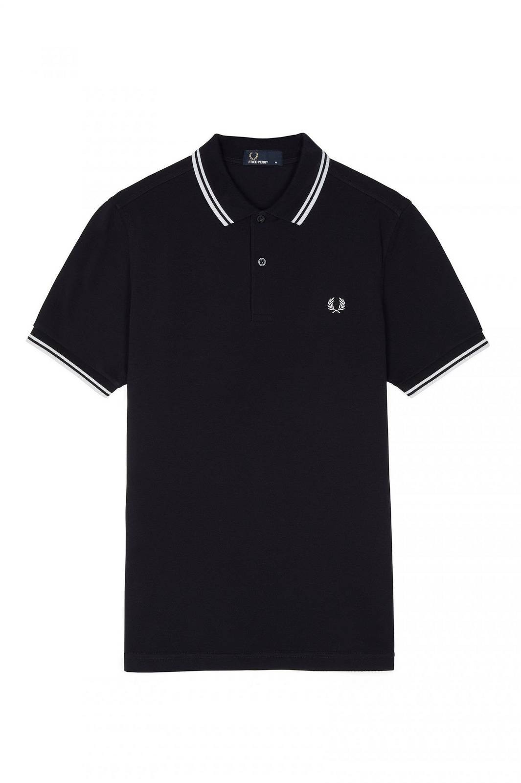 Fred Perry Polo Manica Corta Slim Fit Blu - Taglia M Abbigliamento Uomo Polo