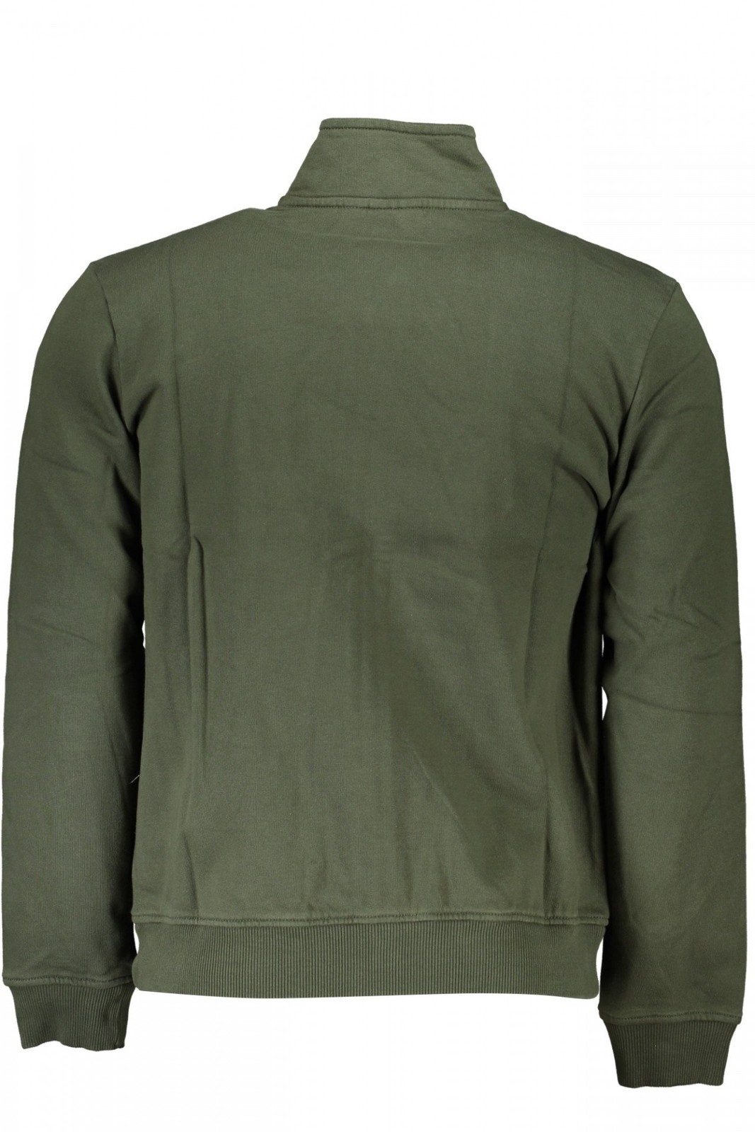 Napapijri Abbigliamento Uomo Felpe con zip Verde M Maniche Lunghe, Regular Fit,