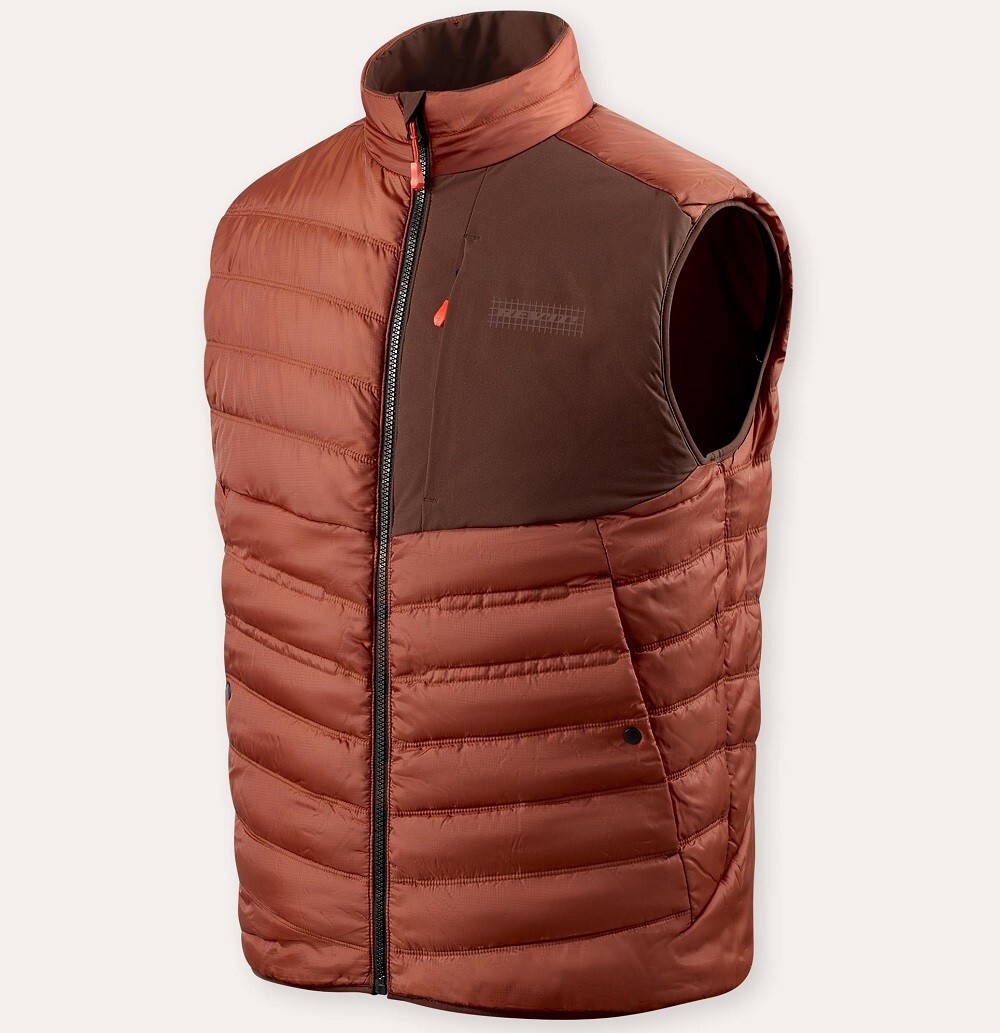 GILET PIUMINO CASUAL UOMO REV'IT BODYWARMER FINLEY REVERSIBILE  RED ROSSO TG S