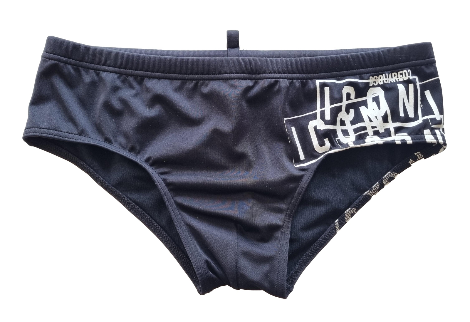 Dsquared2 costume da bagno slip uomo D7B2E5390.010 swim nero taglia 48