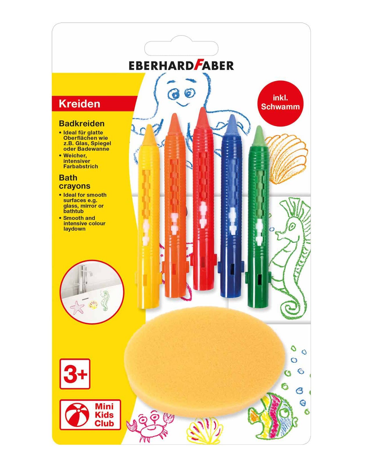 Eberhard Faber 524105 Bathroom Chalk for Painting on Tiles and Mirrors Set of 5