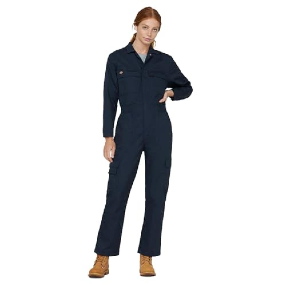(TG. M) Dickies Tuta Da Donna Everyday, Coverall Donna, BLU NAVY, M - NUOVO