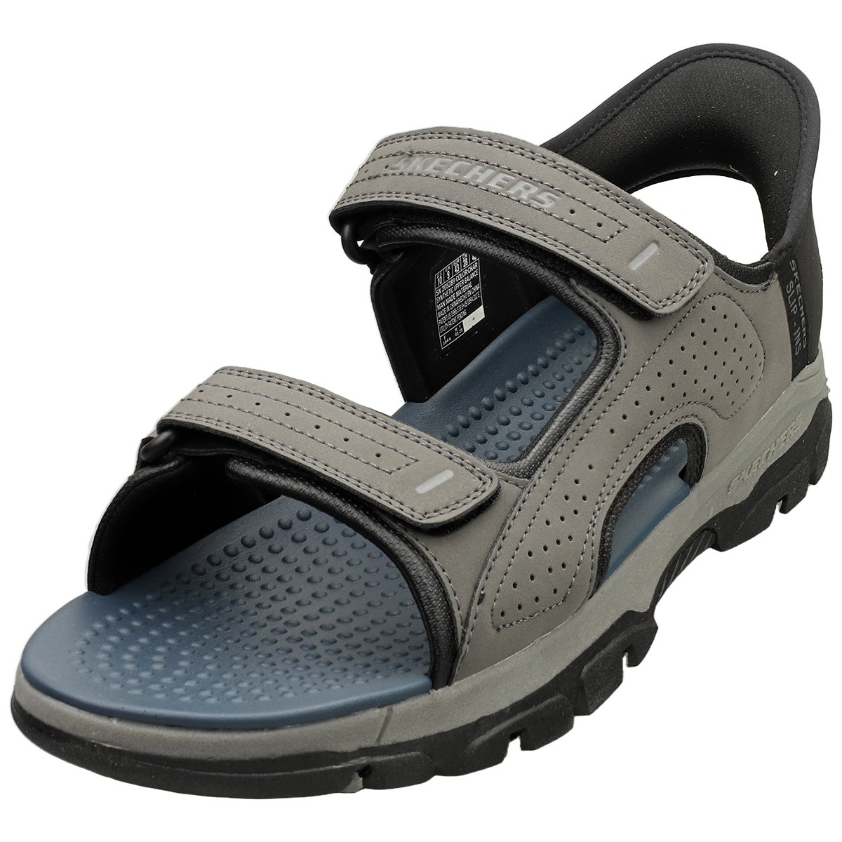 Skechers Uomo Sandali Slip-Ins Reece Grigio - 41 EU