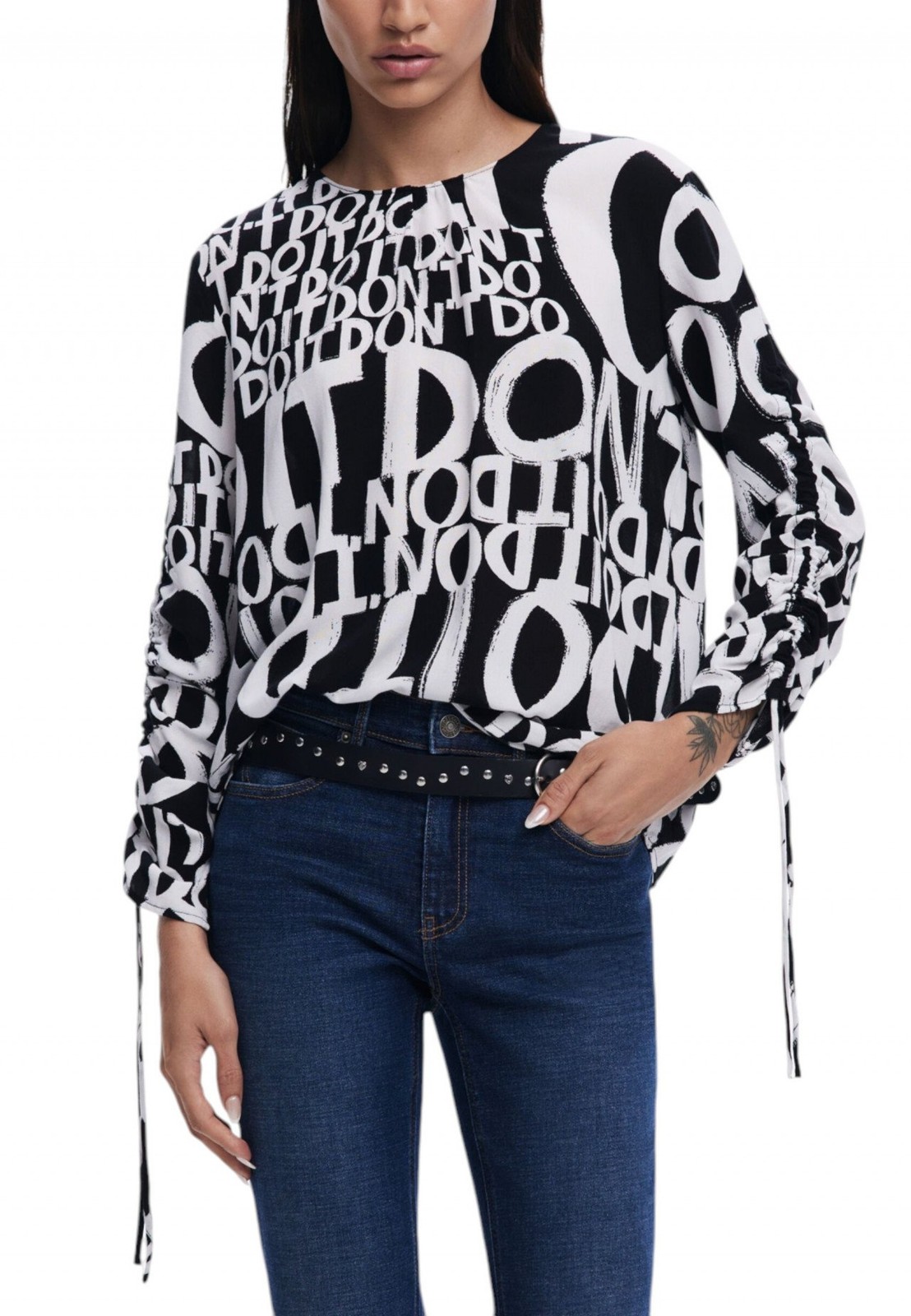 Desigual Abbigliamento Donna Blouse M Nero 25SWBW04
