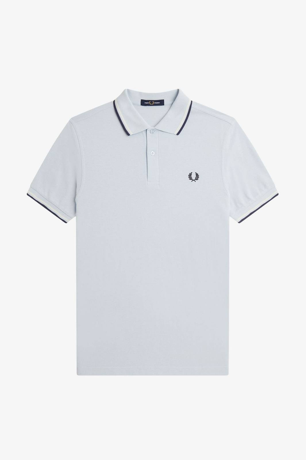 Fred Perry Polo Manica Corta Slim Fit Azzurro - Taglia M Abbigliamento Uomo Polo