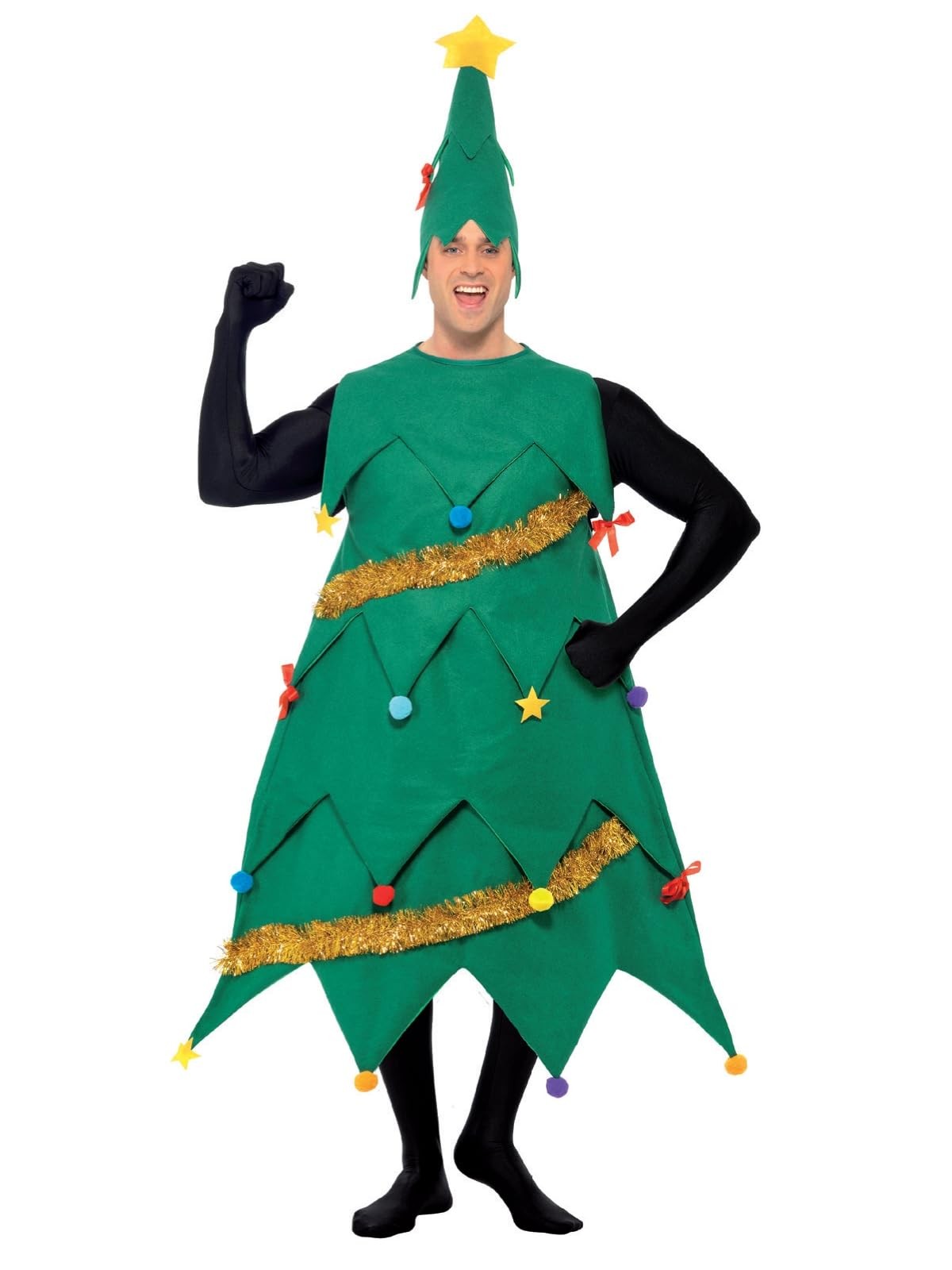 Smiffys Christmas Tree Costume, Green