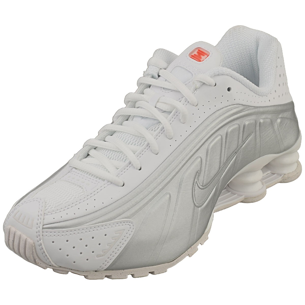 Nike Shox R4 Scarpe da Donna Bianche Argento - 42 EU