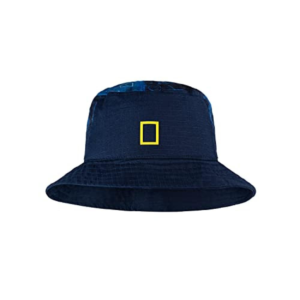 (TG. L-XL) Buff Sun Bucket Hat Blue Unrel Unisex L/XL - NUOVO