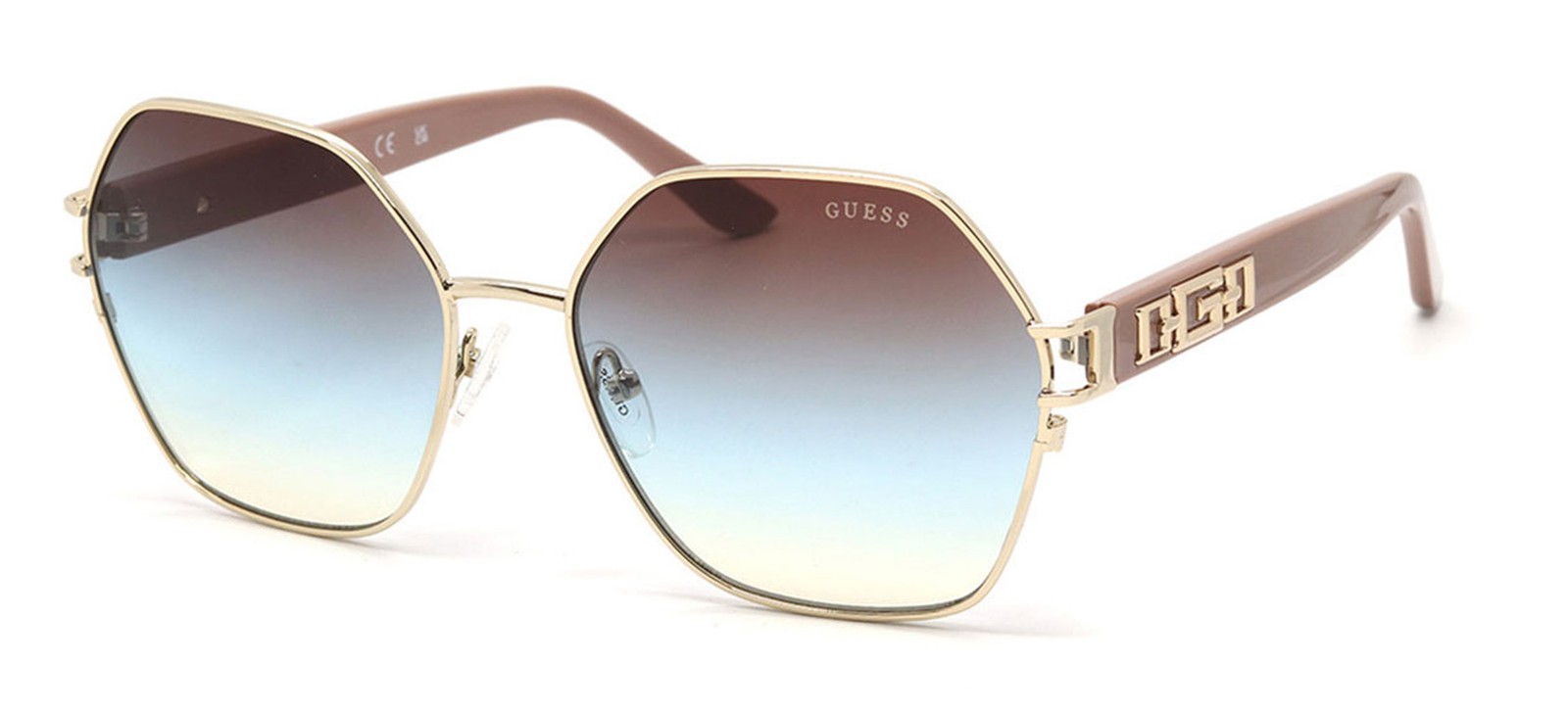 Occhiali da Sole Guess GU7913 GOLD/BLUE SHADED 59/17/140 Unisex